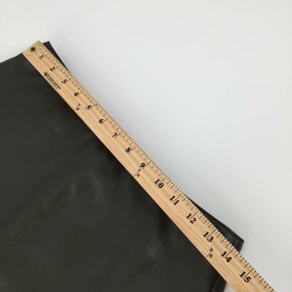 Wishlist Apparel Olive Green Faux Leather Pleather Mini Skirt Medium Womens M - Picture 4 of 4